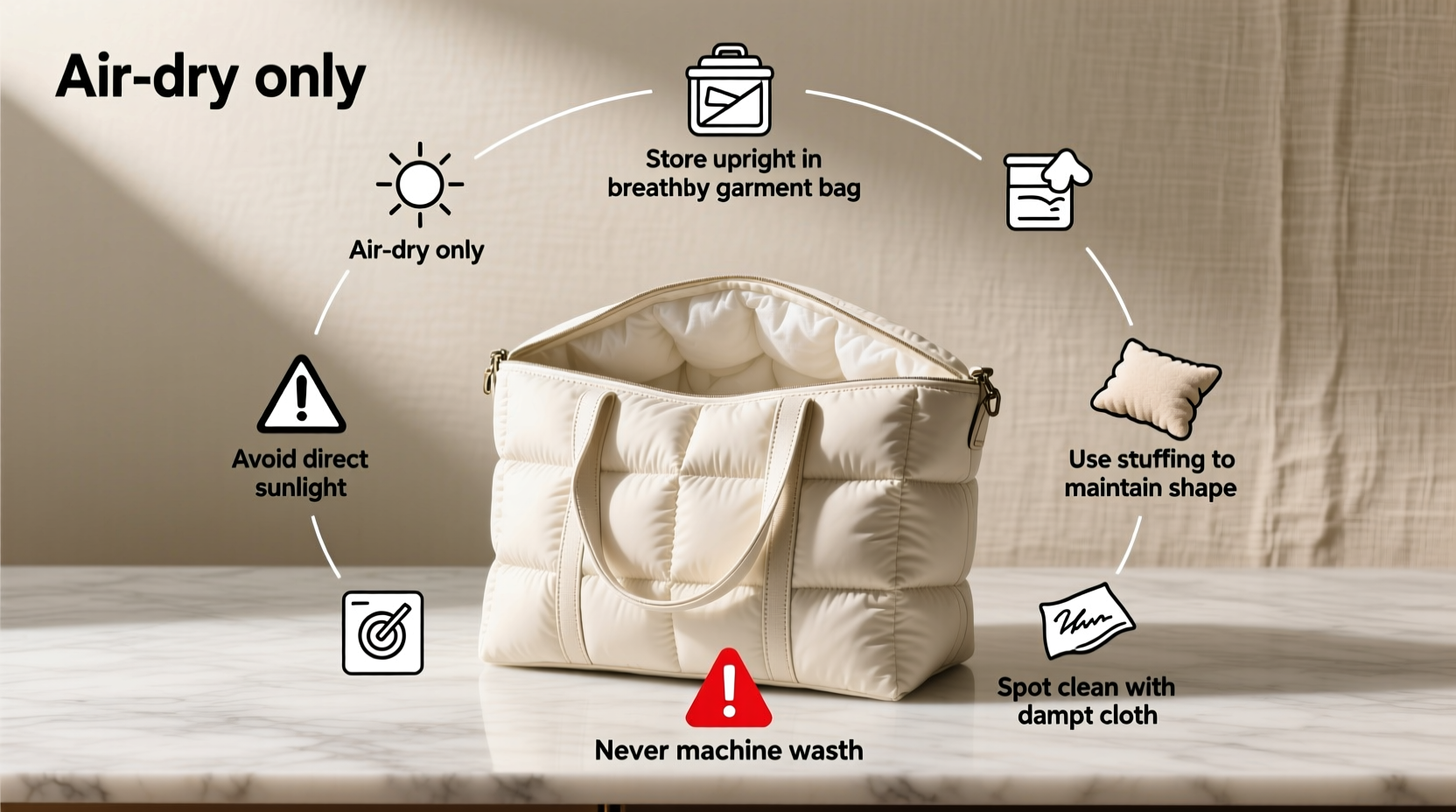 essential tips for caring and maintaining your down filled tote bag for lasting durability