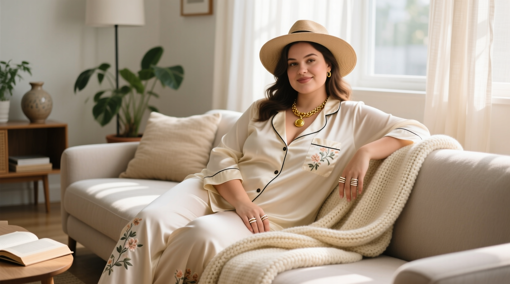 cozy and confident how to accessorize plus size pajamas for relaxed style at home