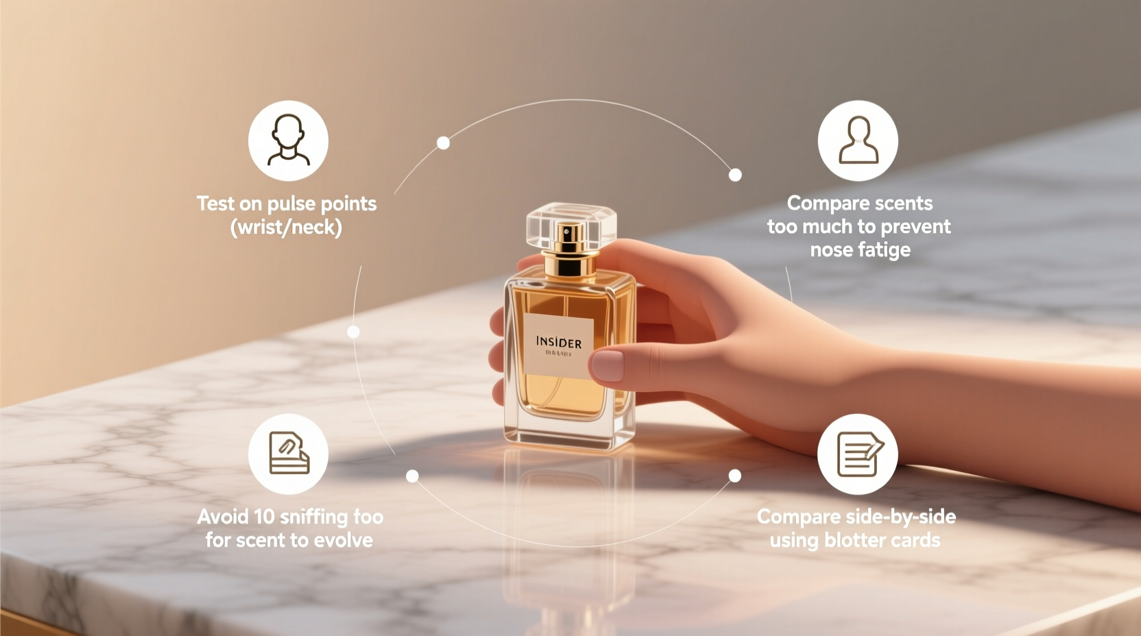 insider tips for confidently testing perfume before making a purchase