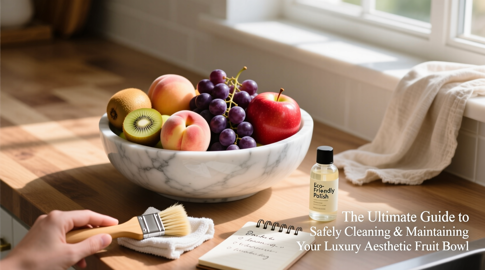the ultimate guide to safely cleaning and maintaining your luxury aesthetic fruit bowl