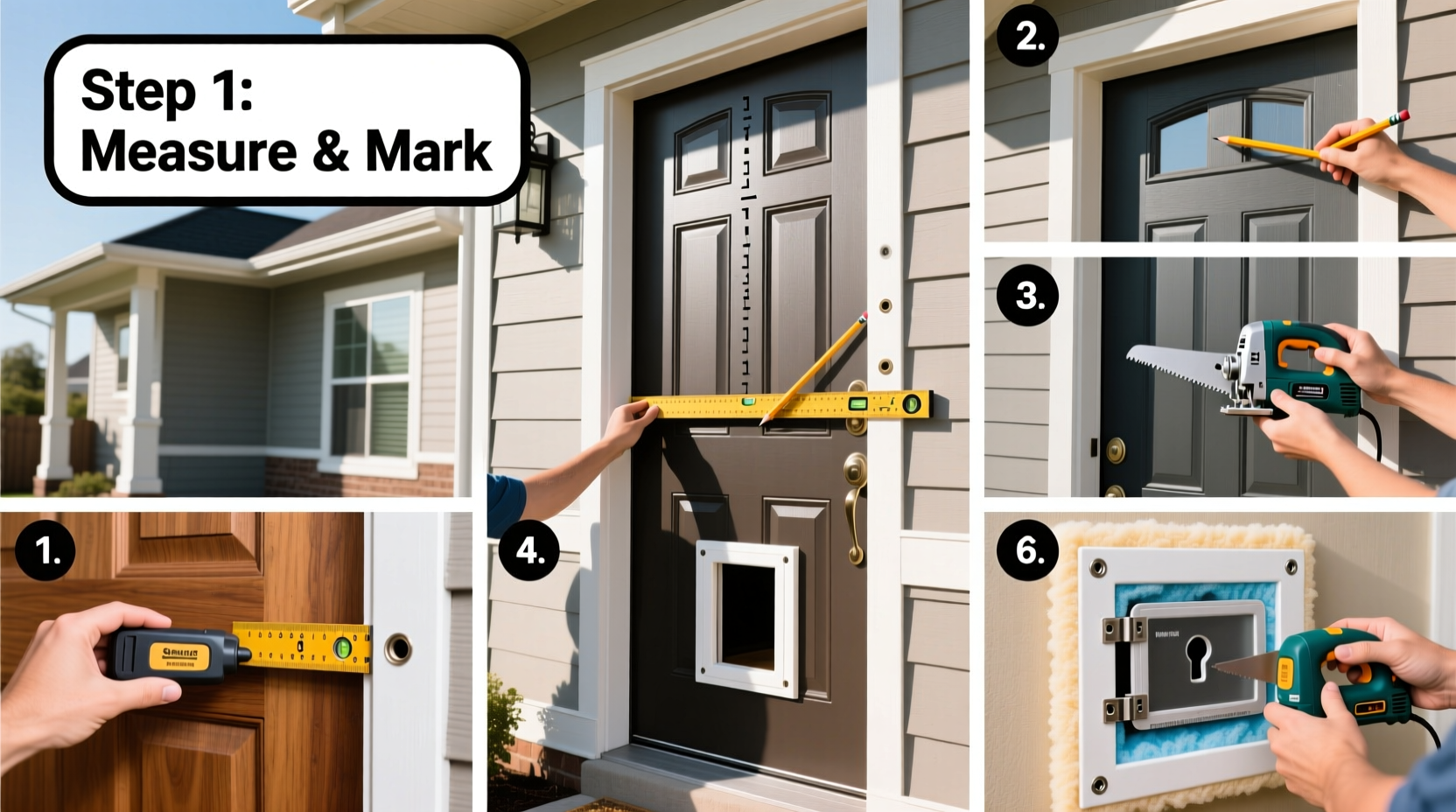 step by step guide to installing a dog door for any home type