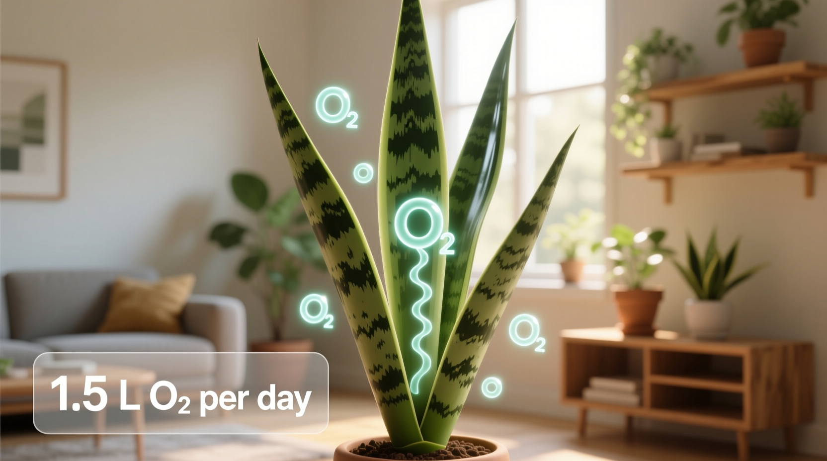 How Much Oxygen Does a Snake Plant Produce?