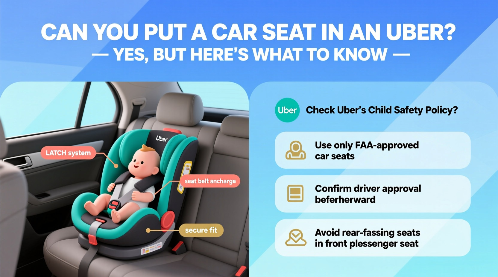 can i put a car seat in an uber