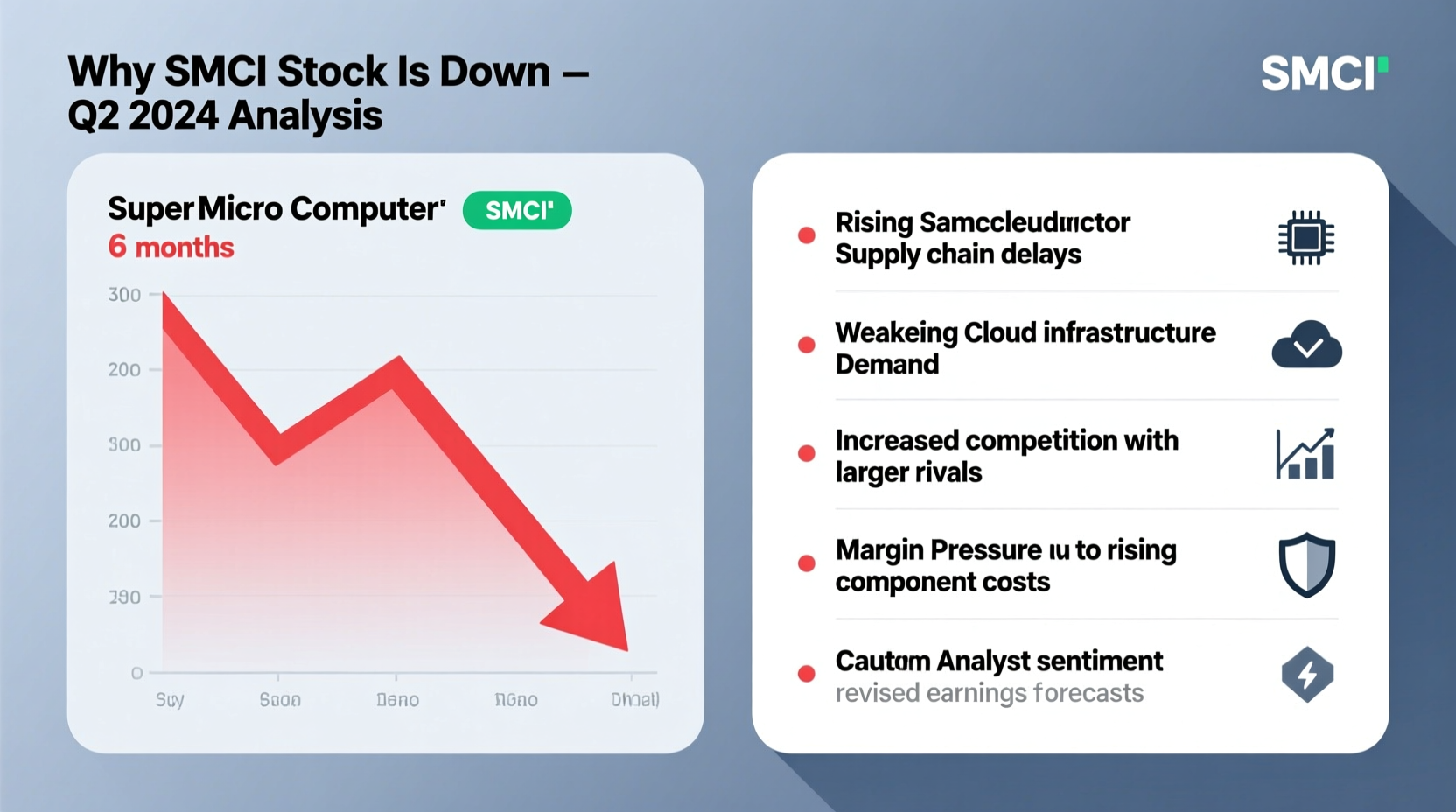 why is smci stock down reasons for super micros decline