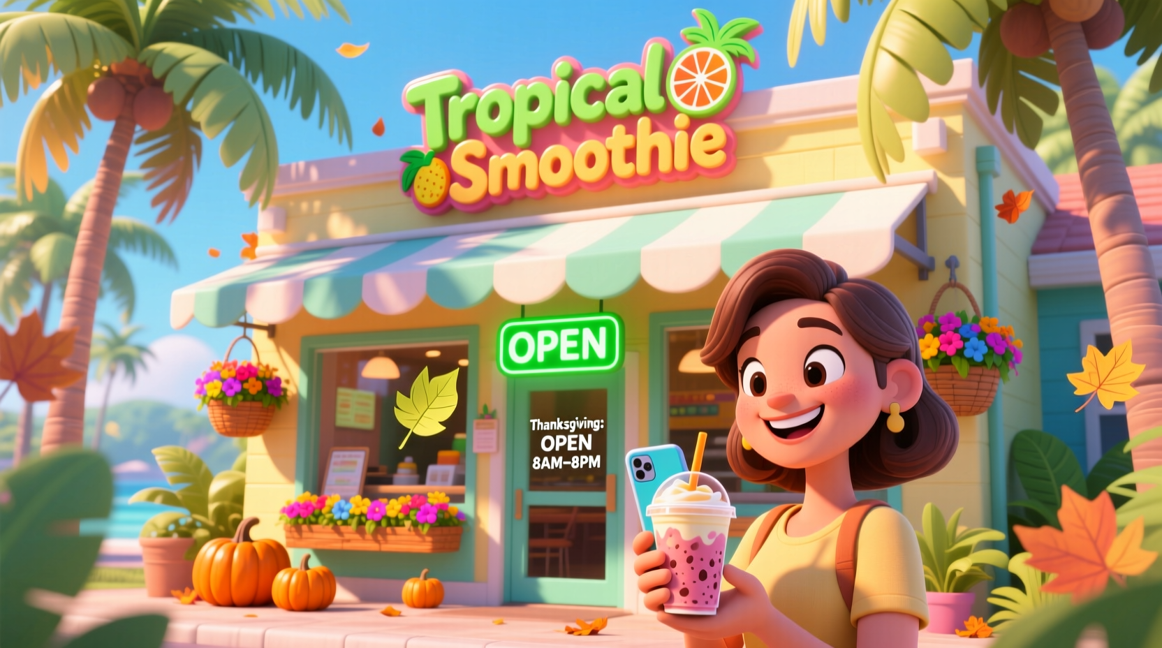 is tropical smoothie open on thanksgiving