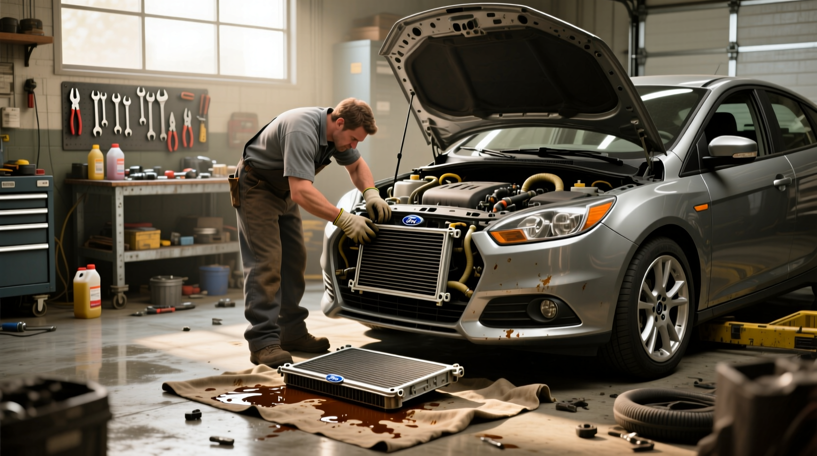 2012 ford focus radiator replacement guide