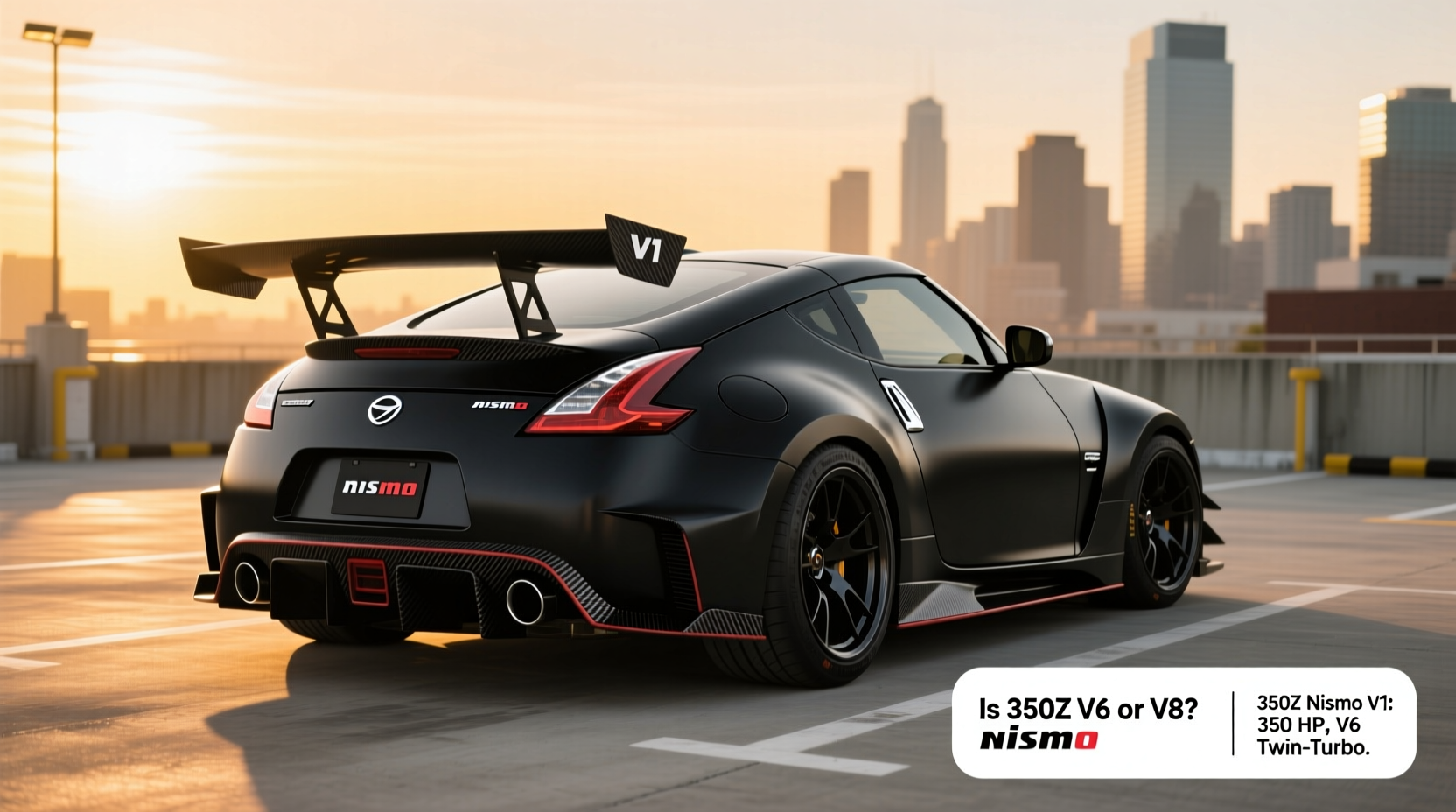 How to Choose 350Z NISMO V1 Rear Spoiler, Is 350Z V6 or V8 Horsepower?