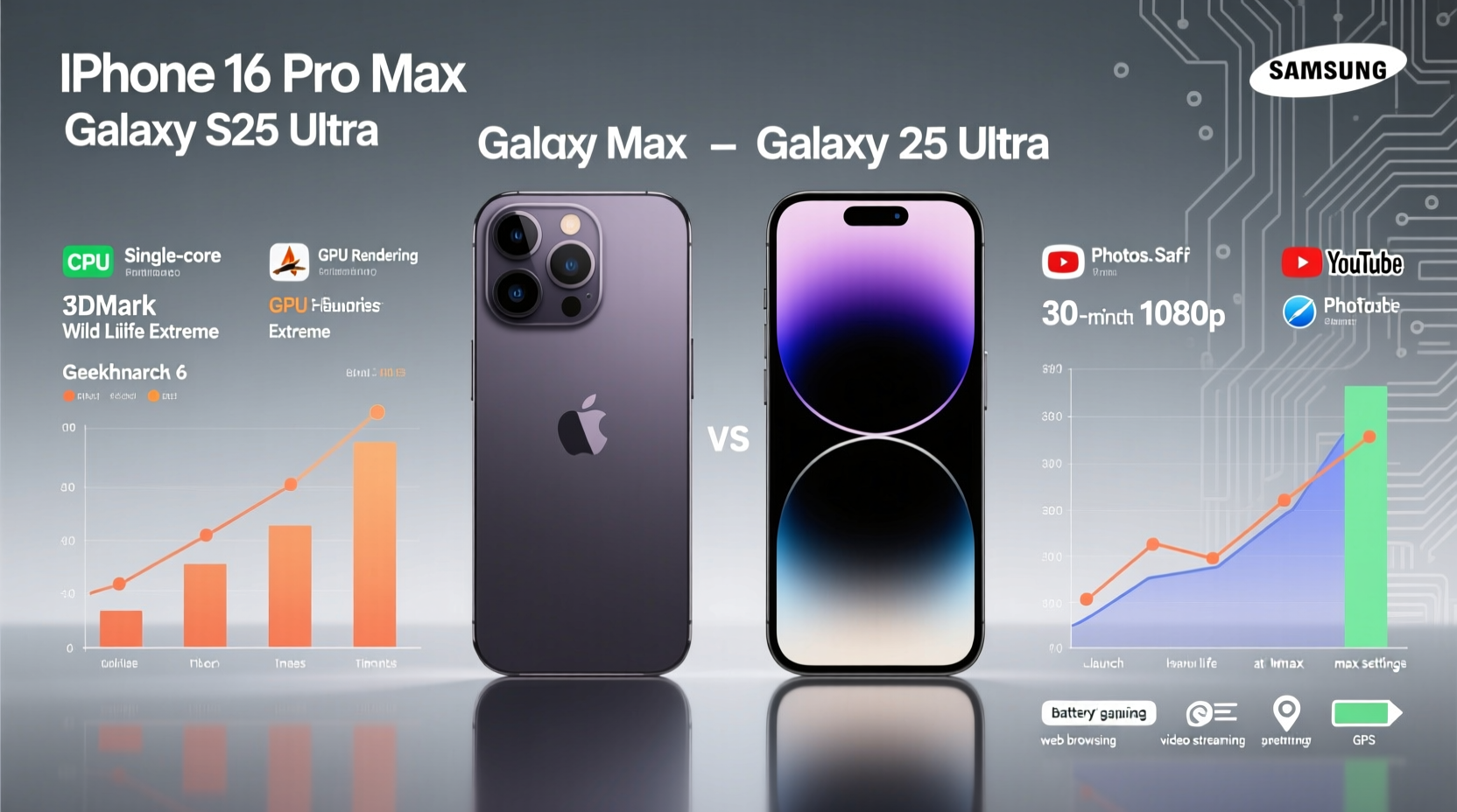 iphone 16 pro max vs galaxy s25 ultra which benchmark scores actually matter to users