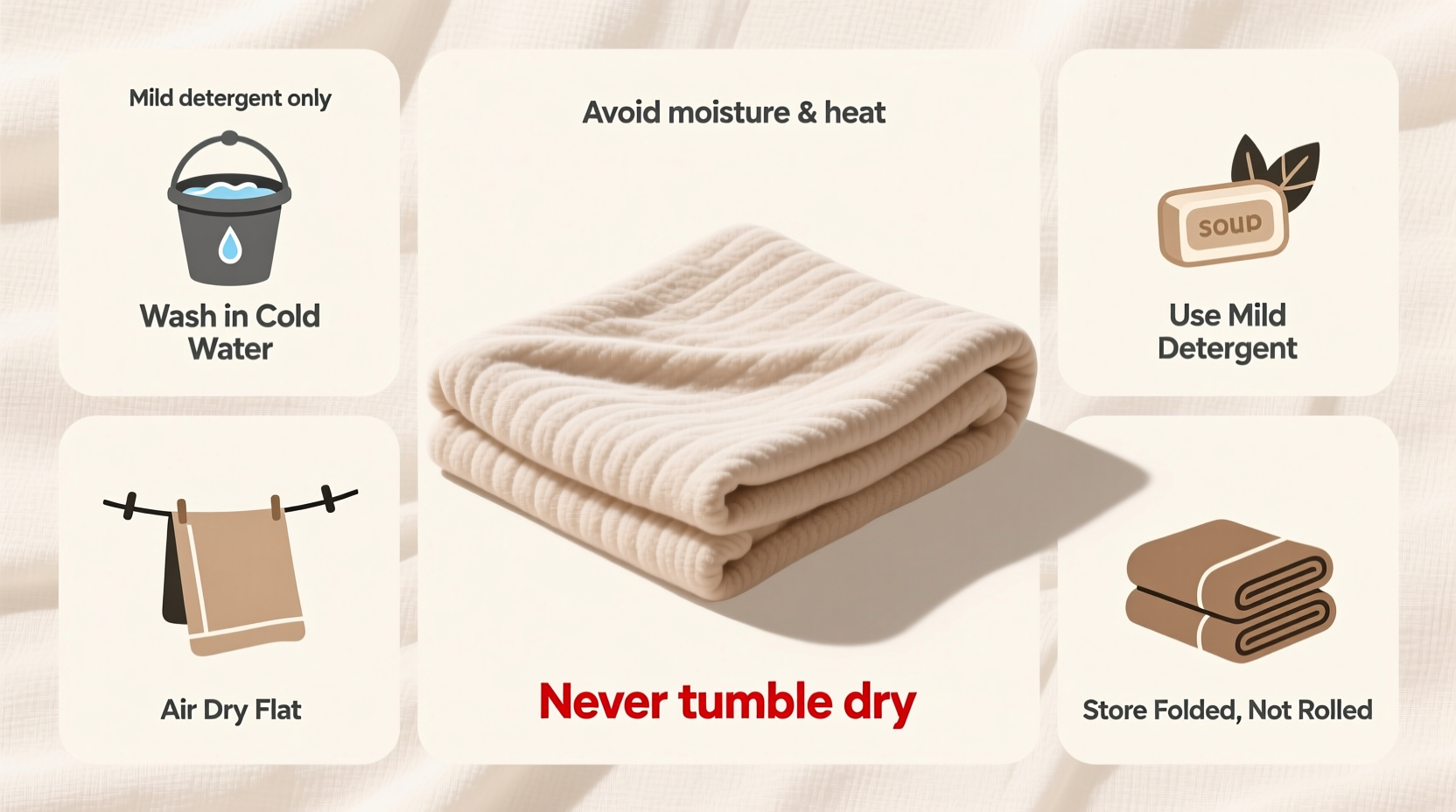 ultimate guide to caring for pure cotton blankets to prevent shrinking and maintain softness