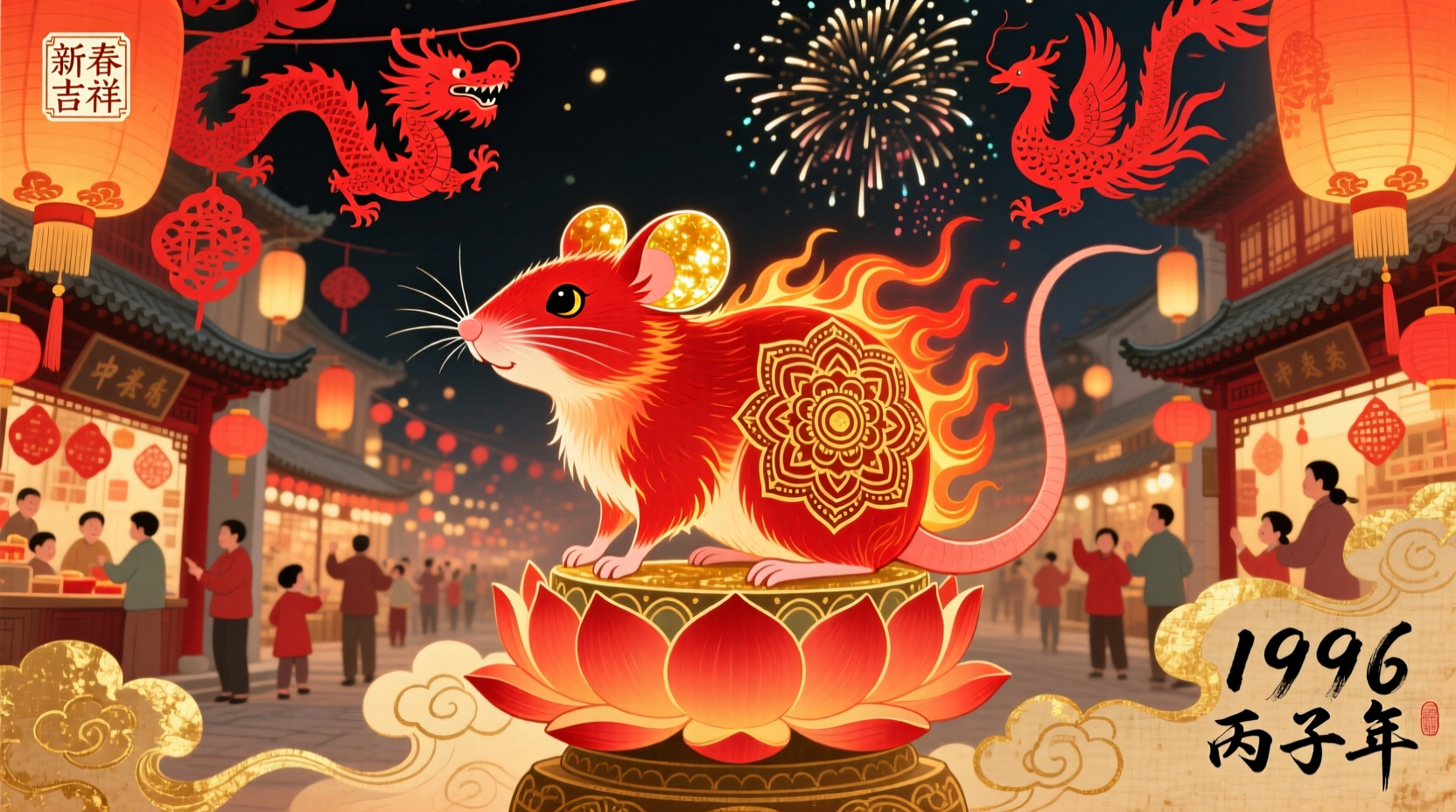 what animal is 1996 chinese new year