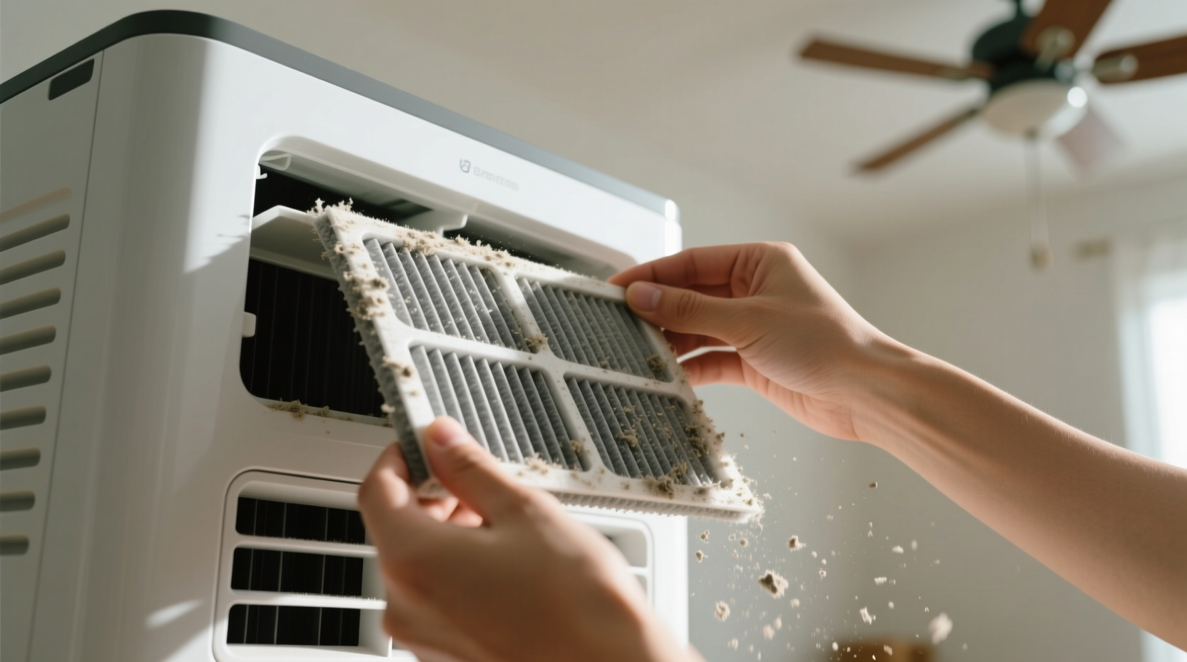 cleaning air filter for cooler air