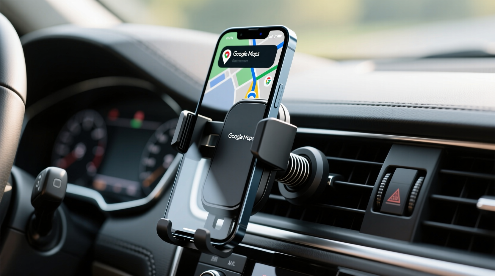 car vent mount or phone stand which is less distracting while driving