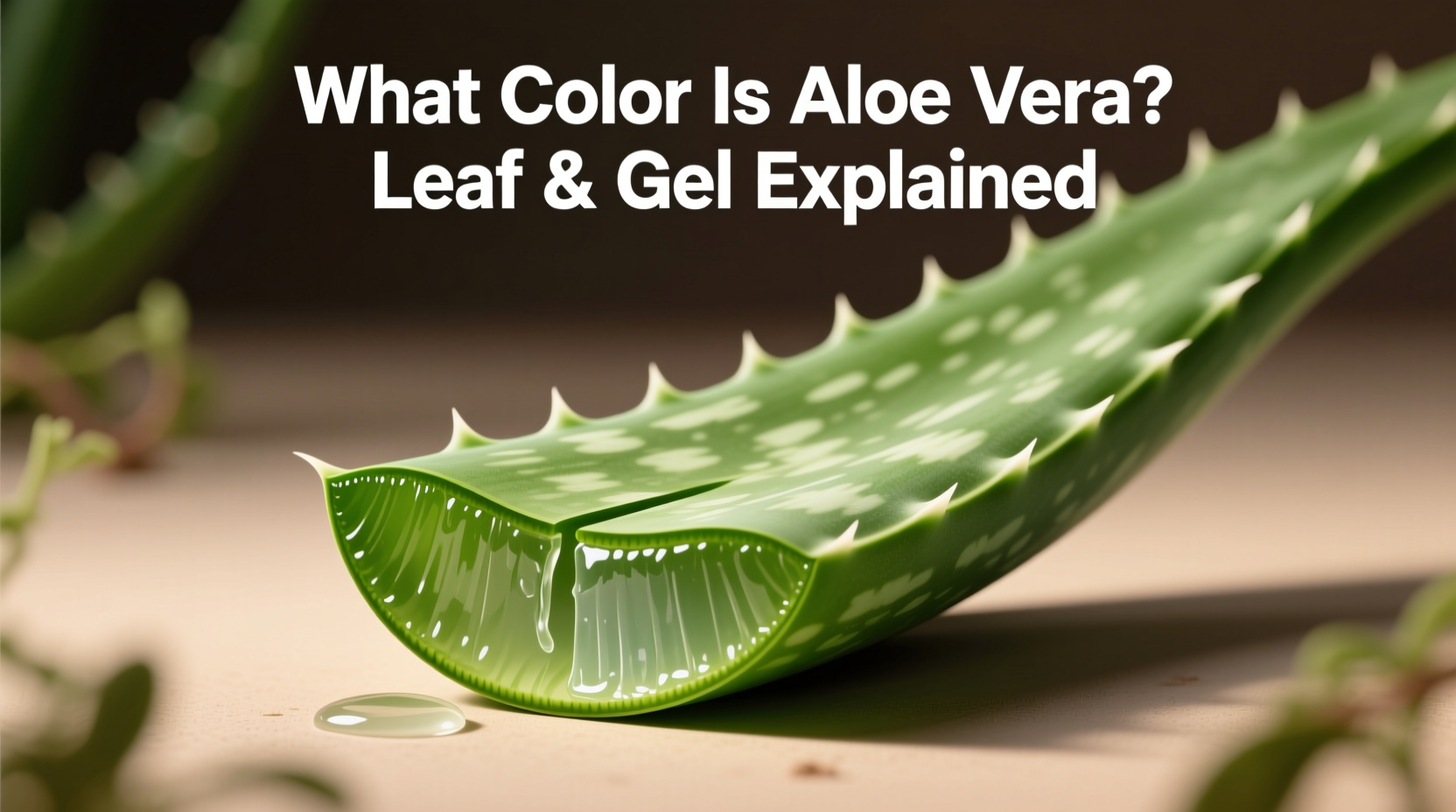 What Color Is Aloe Vera? Leaf & Gel Explained