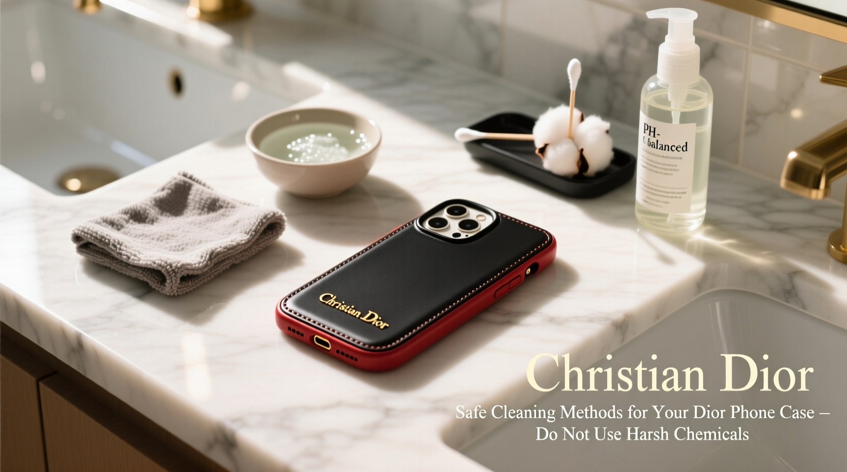 effective methods to clean and maintain your christian dior phone case safely