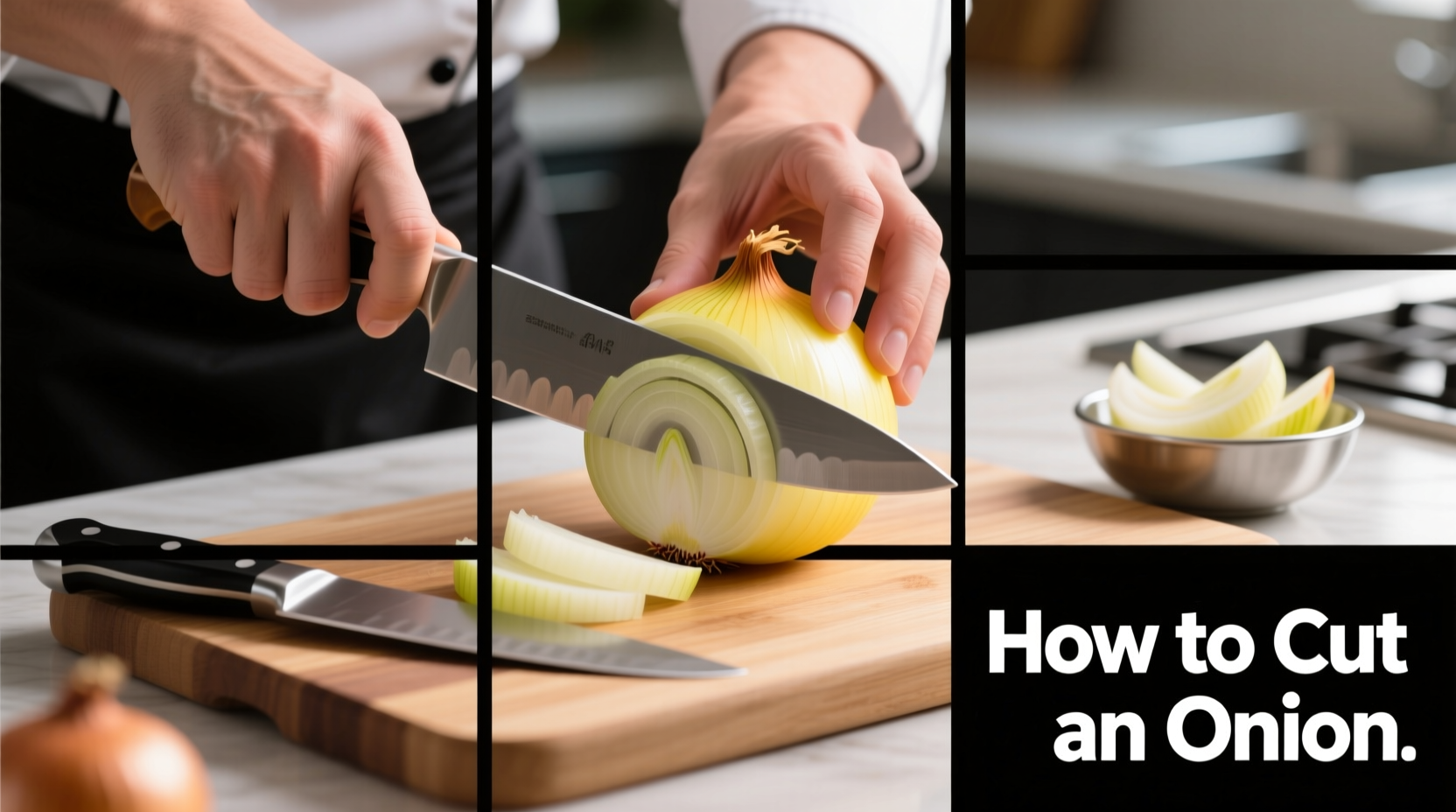 how to cut an onion