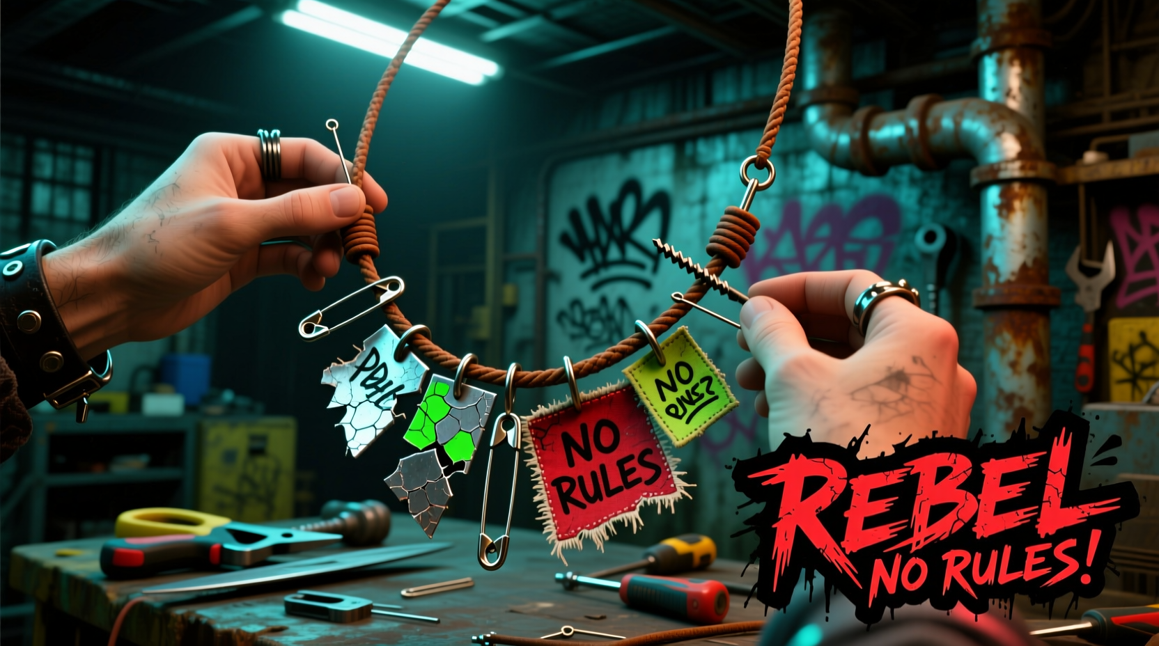 crafting your own bold diy punk style necklace step by step guide to unique accessories