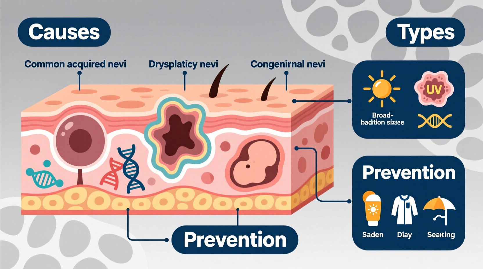 why do moles form causes types and prevention explained