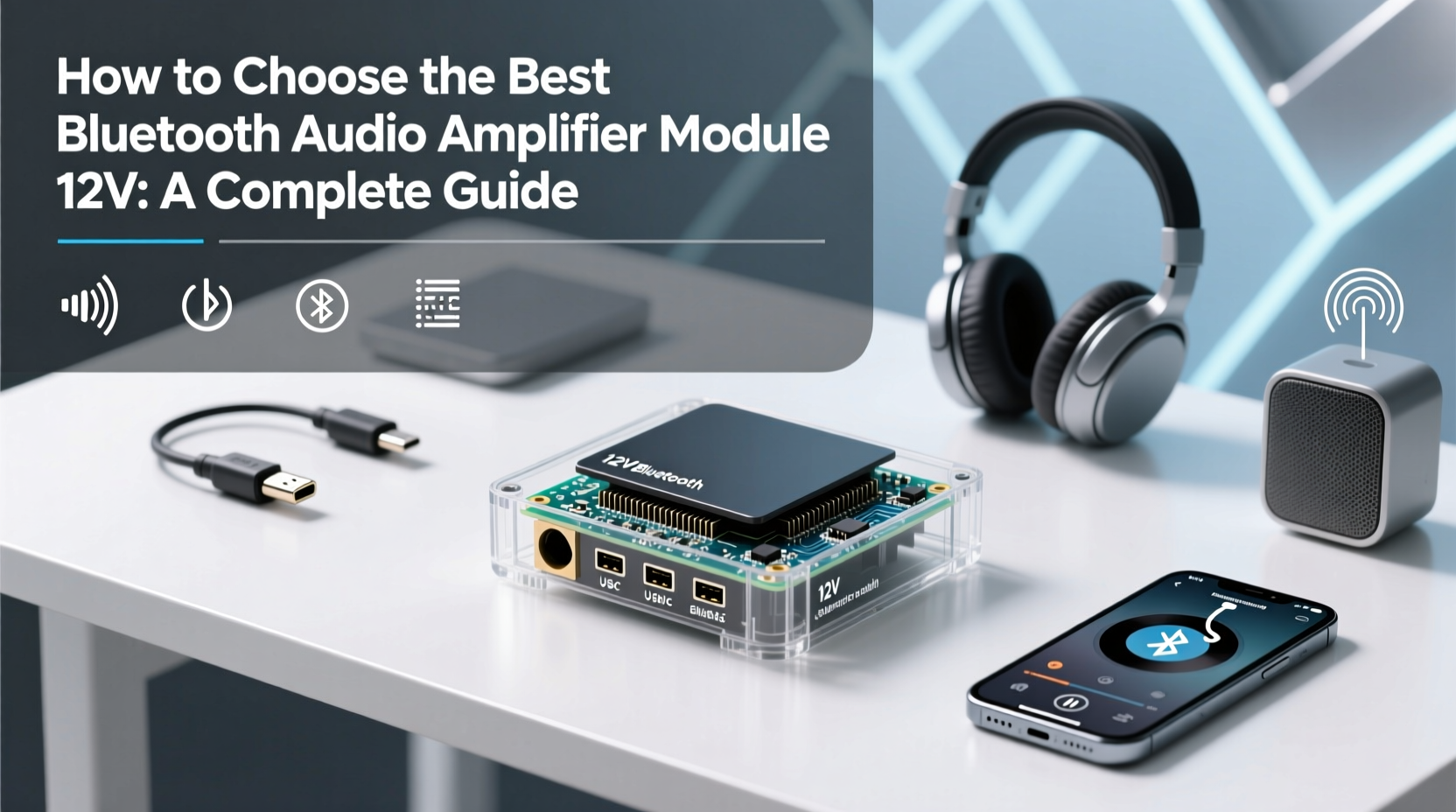 bluetooth audio amplifier module 12v