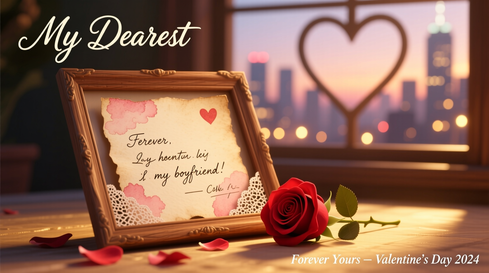 a letter to my boyfriend on valentines day