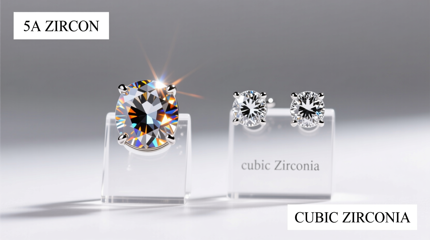 5a zircon vs cubic zirconia earrings is the extra sparkle worth the cash
