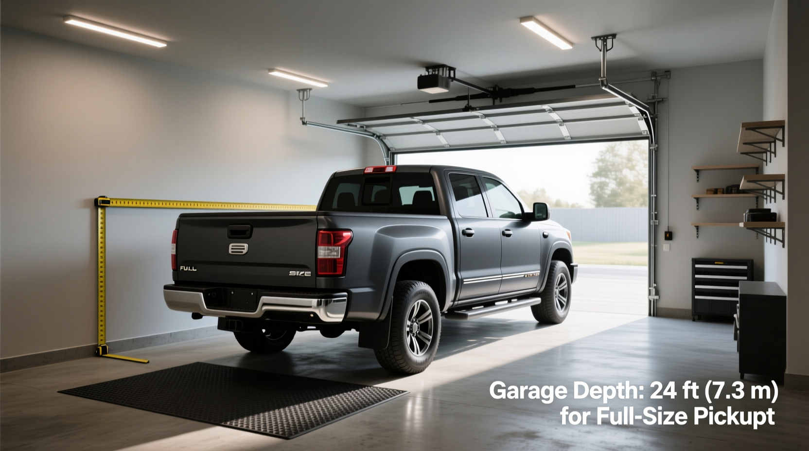 How Deep Should a Garage Be for a Full-Size Pickup? Guide
