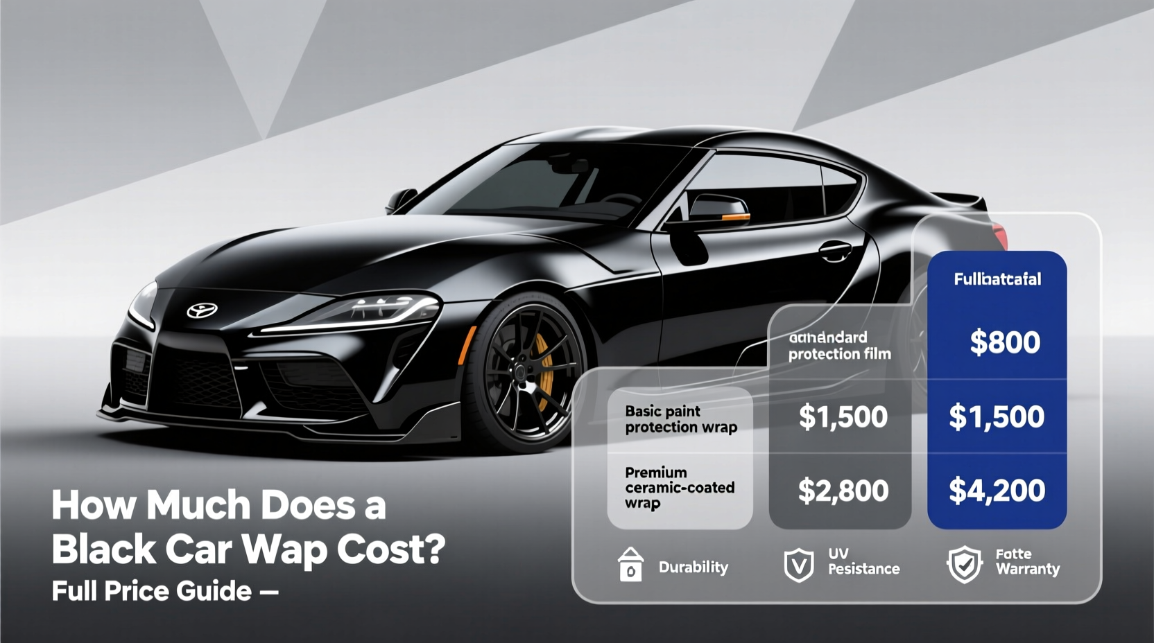 how much is it to get a car wrapped black
