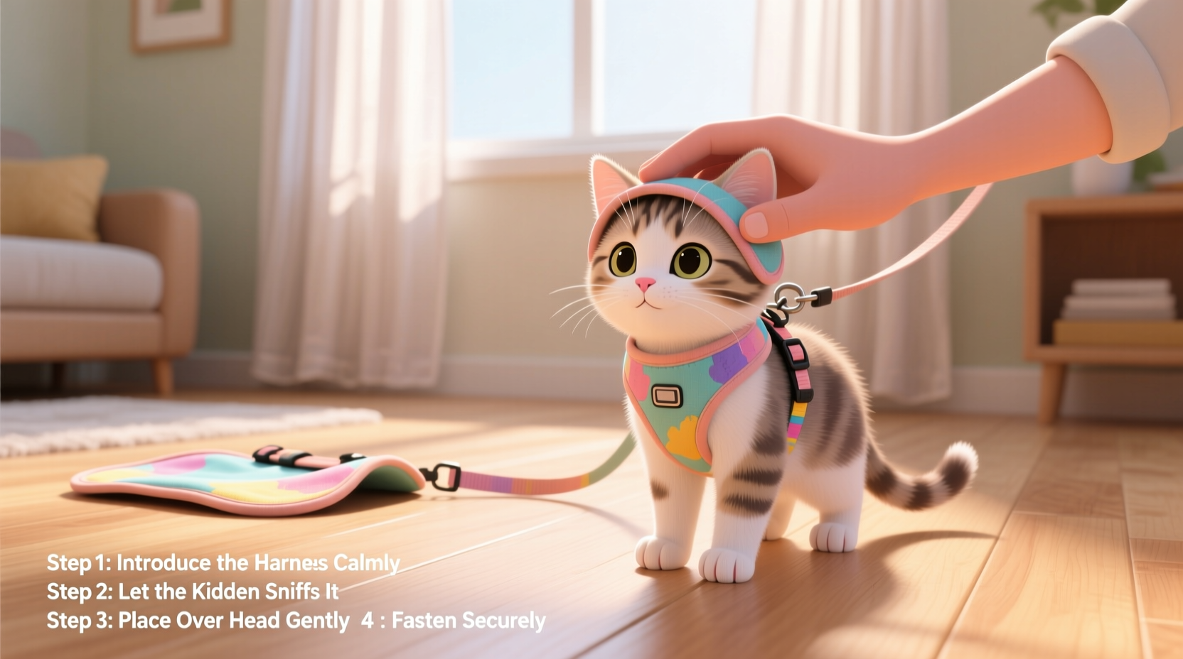 step by step guide to introducing a leash harness to your kitten with ease