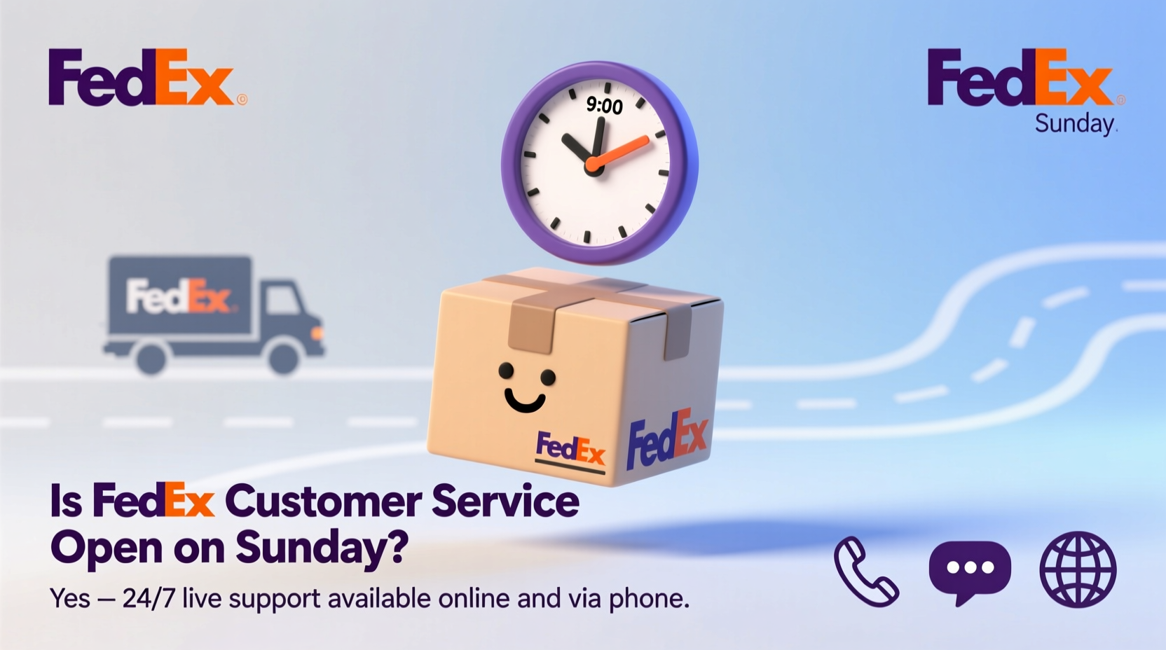 is fedex customer service open on sunday