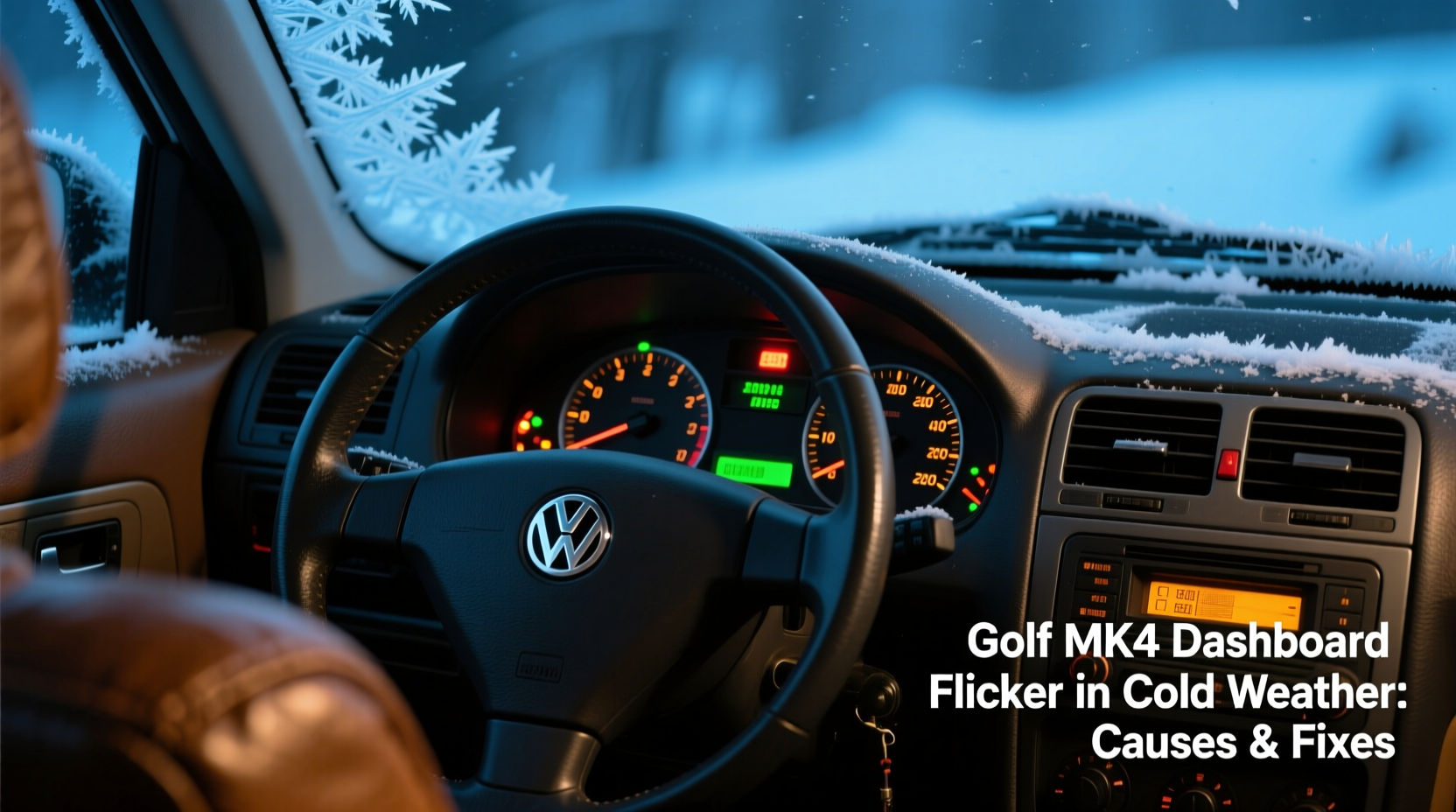 golf mk4 dashboard flicker cold