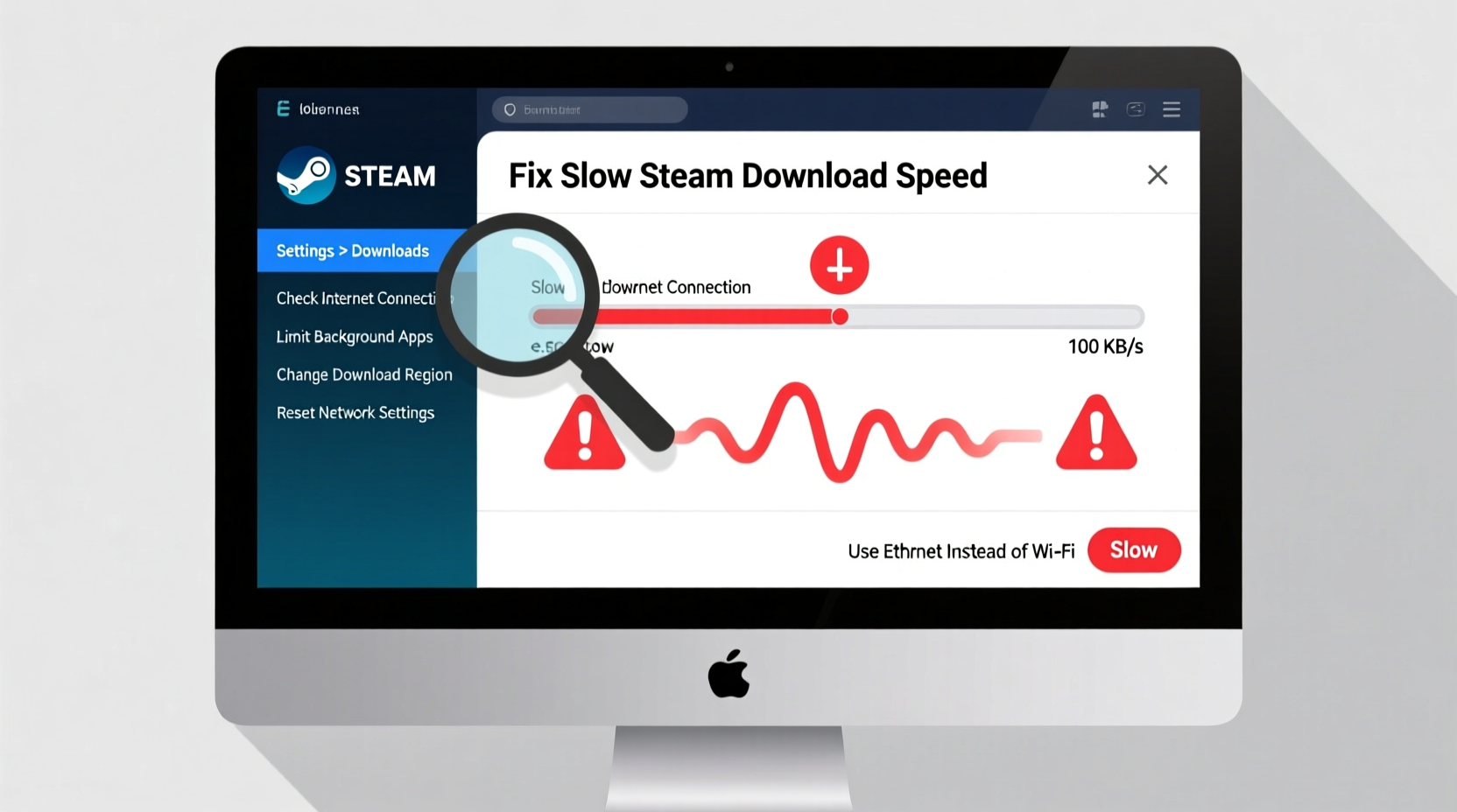 steam download speed slow troubleshooting how to fix