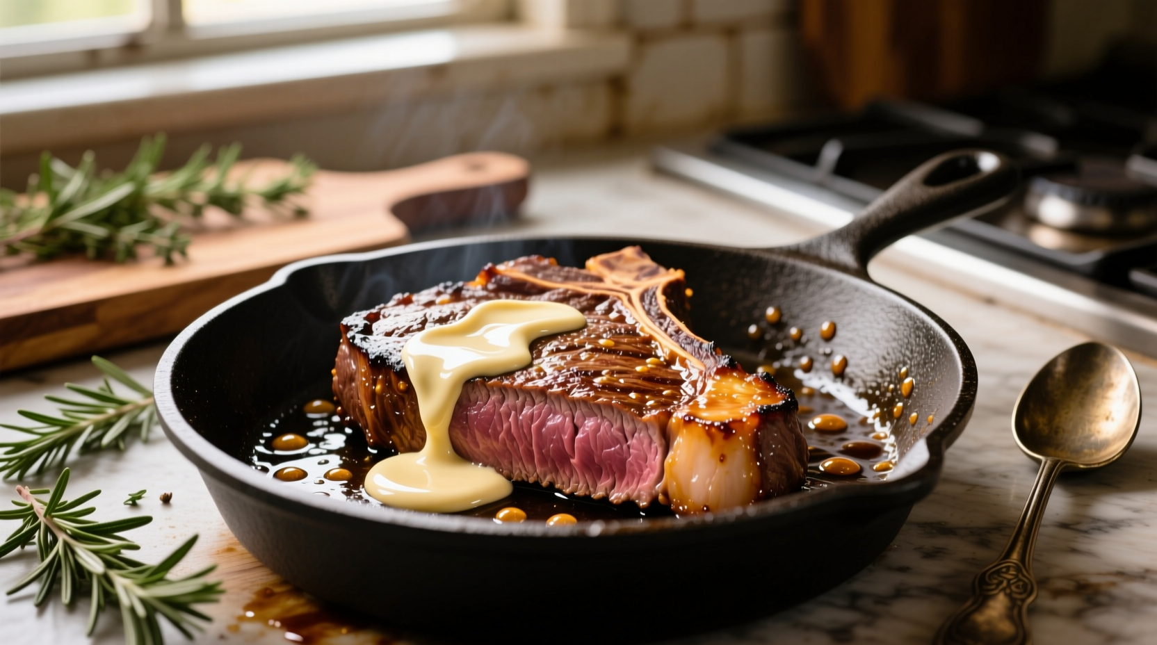 you can use mayonnaise to sear a steak