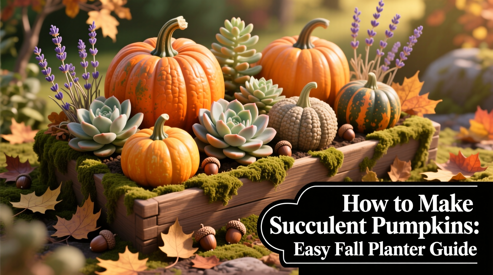how to make succulent pumpkins