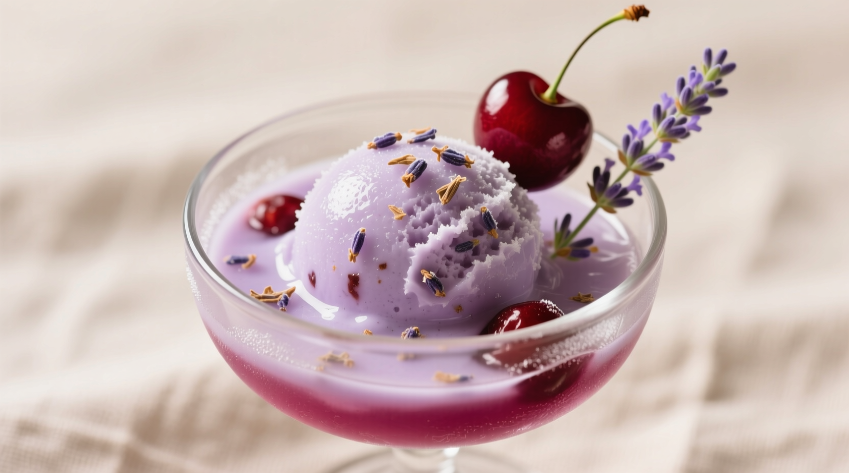 sour cherry and lavender sorbet recipe