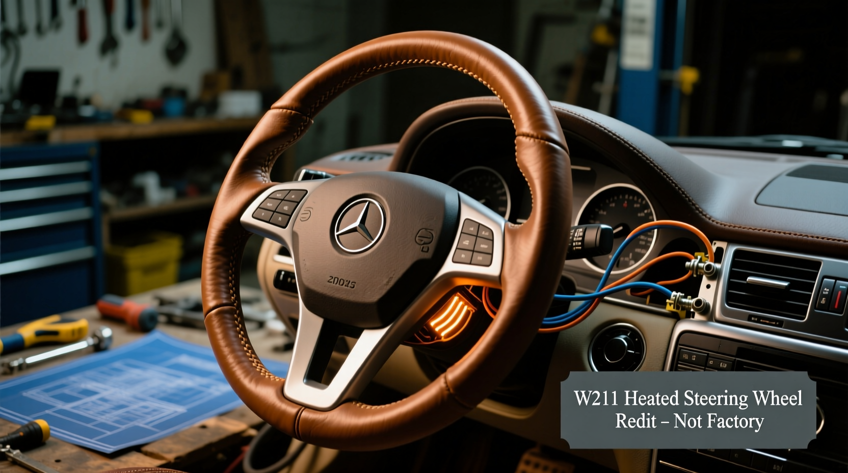 w211 heated steering wheel winter