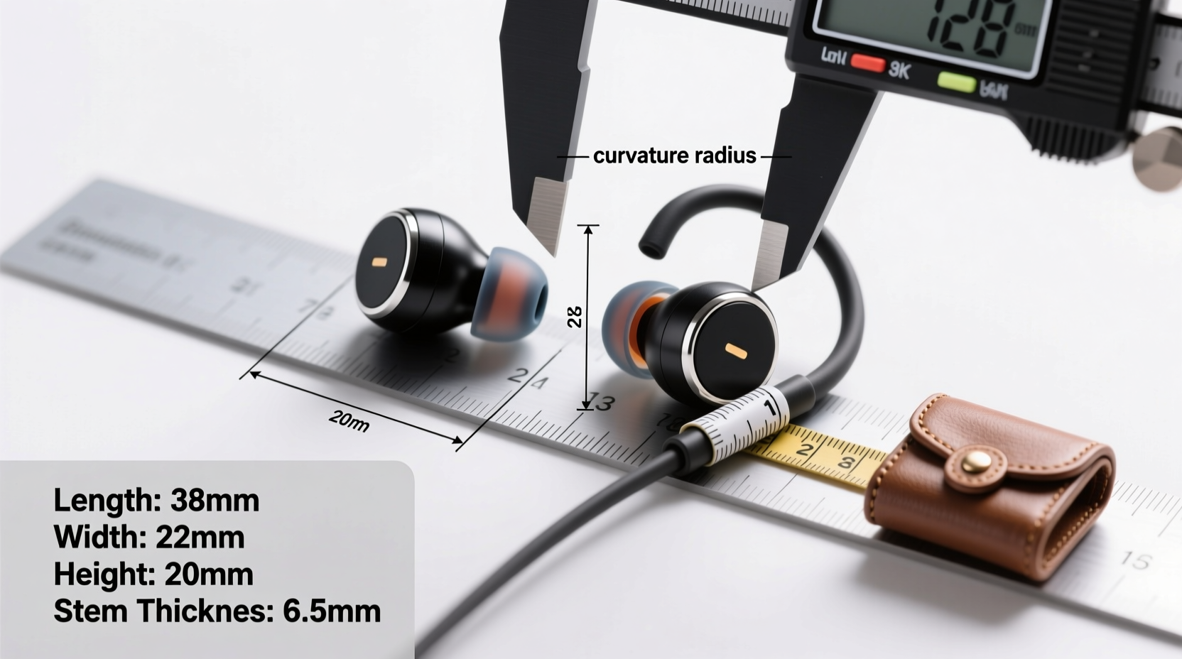 step by step guide to measuring earbuds for the perfect mini leather case fit