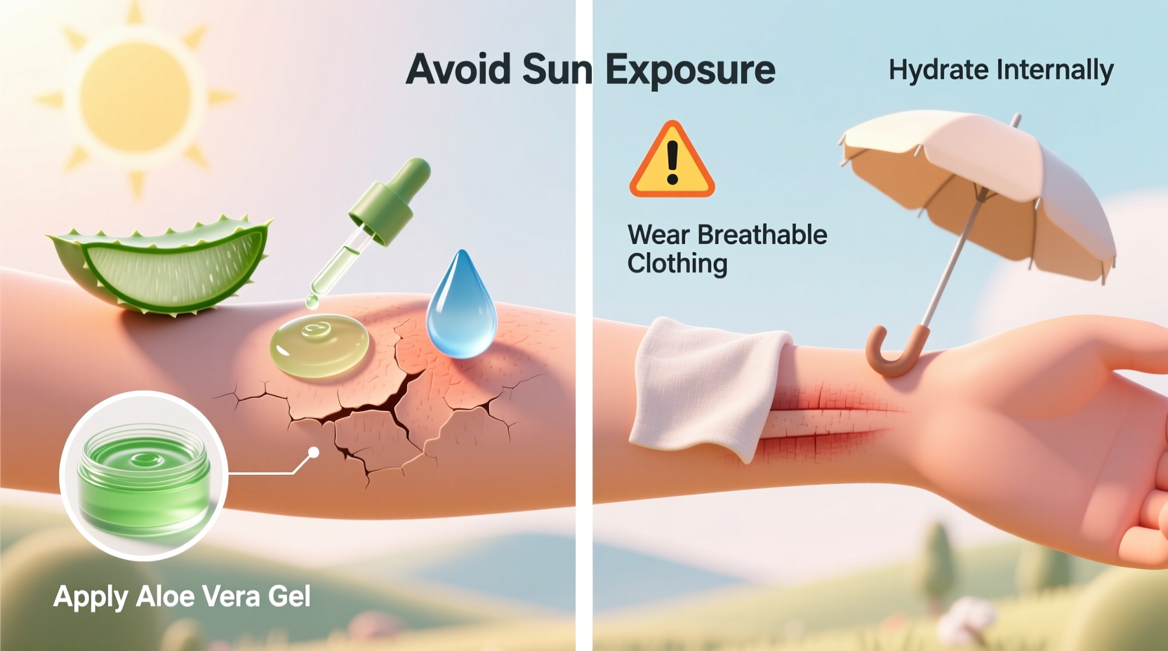 effective remedies to soothe and prevent peeling skin after a sunburn