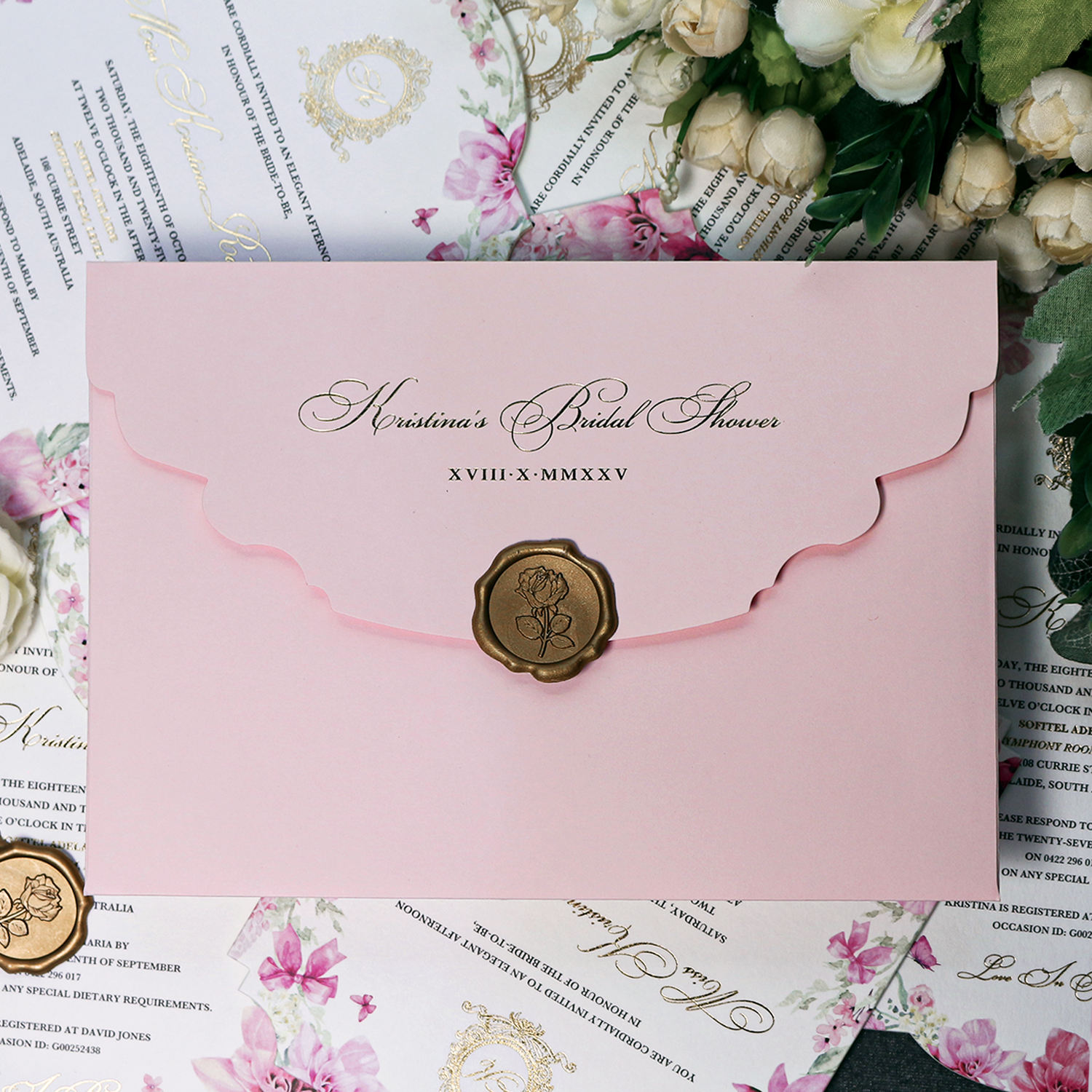 blue and white wedding invitations