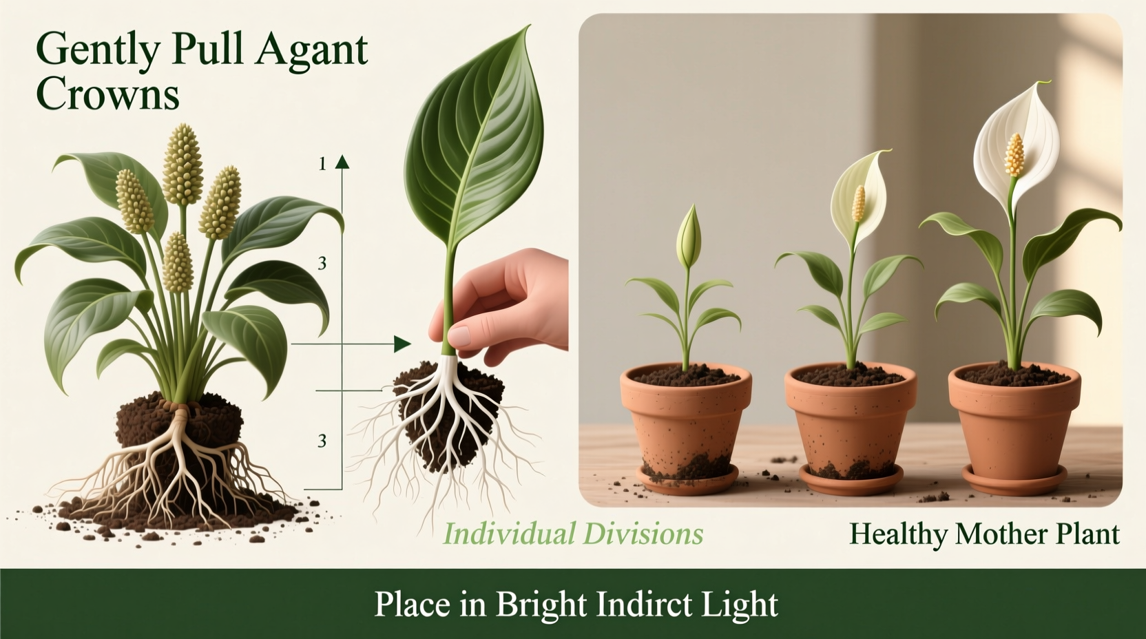 how to divide a peace lily plant