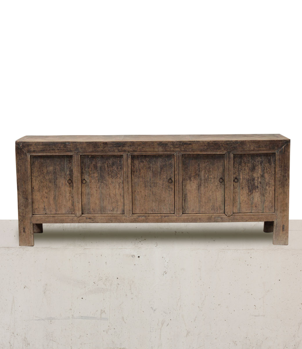 Asian Shanxi antique distressed black old sideboard buffet home furniture