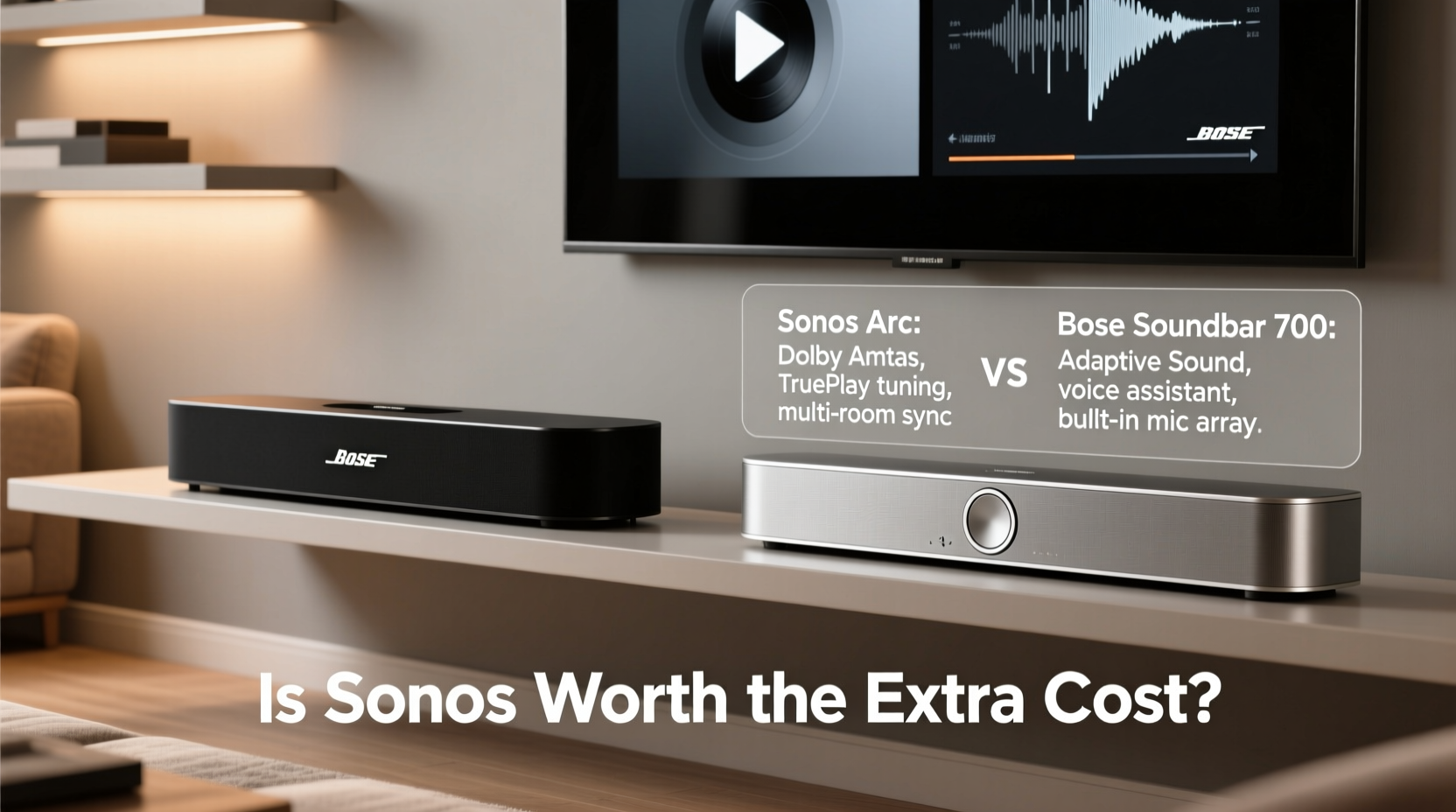 sonos vs bose soundbar is the extra money for sonos really worth it