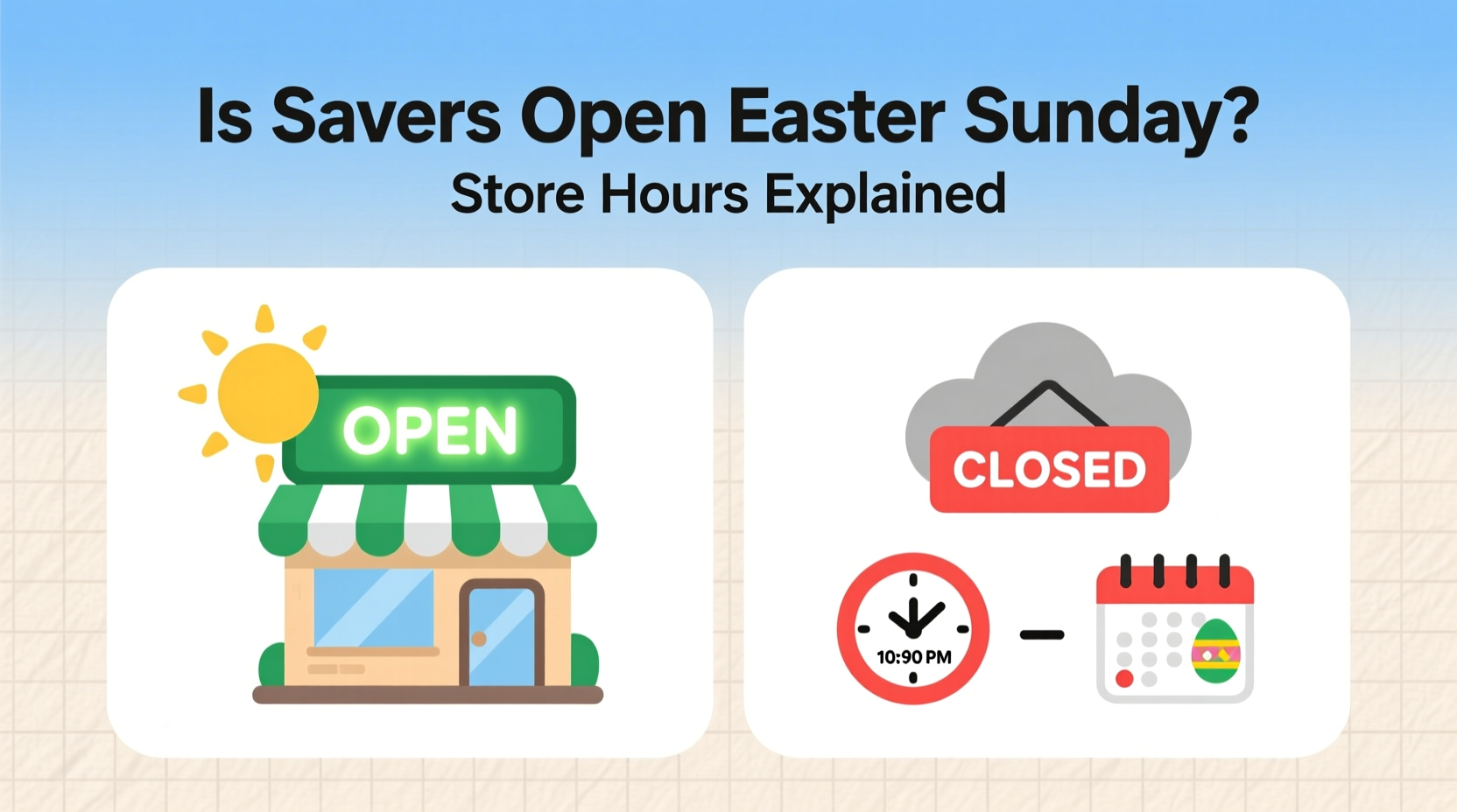 is savers open easter sunday
