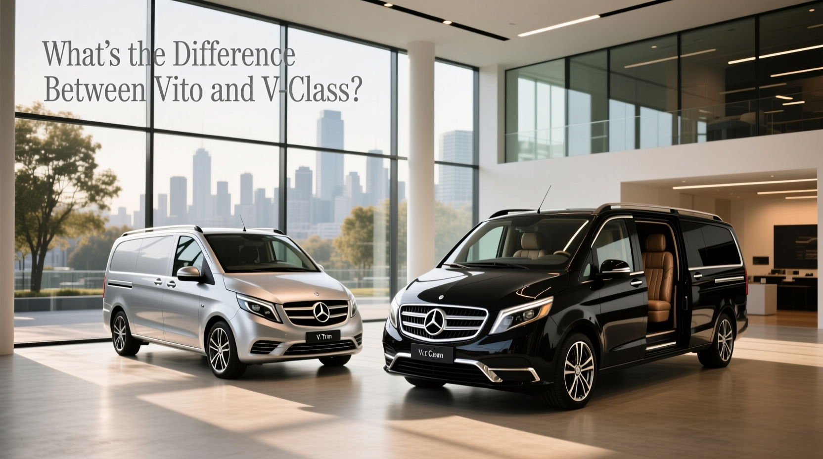 How to choose Vito trim,What's the difference between Vito and V-class?
