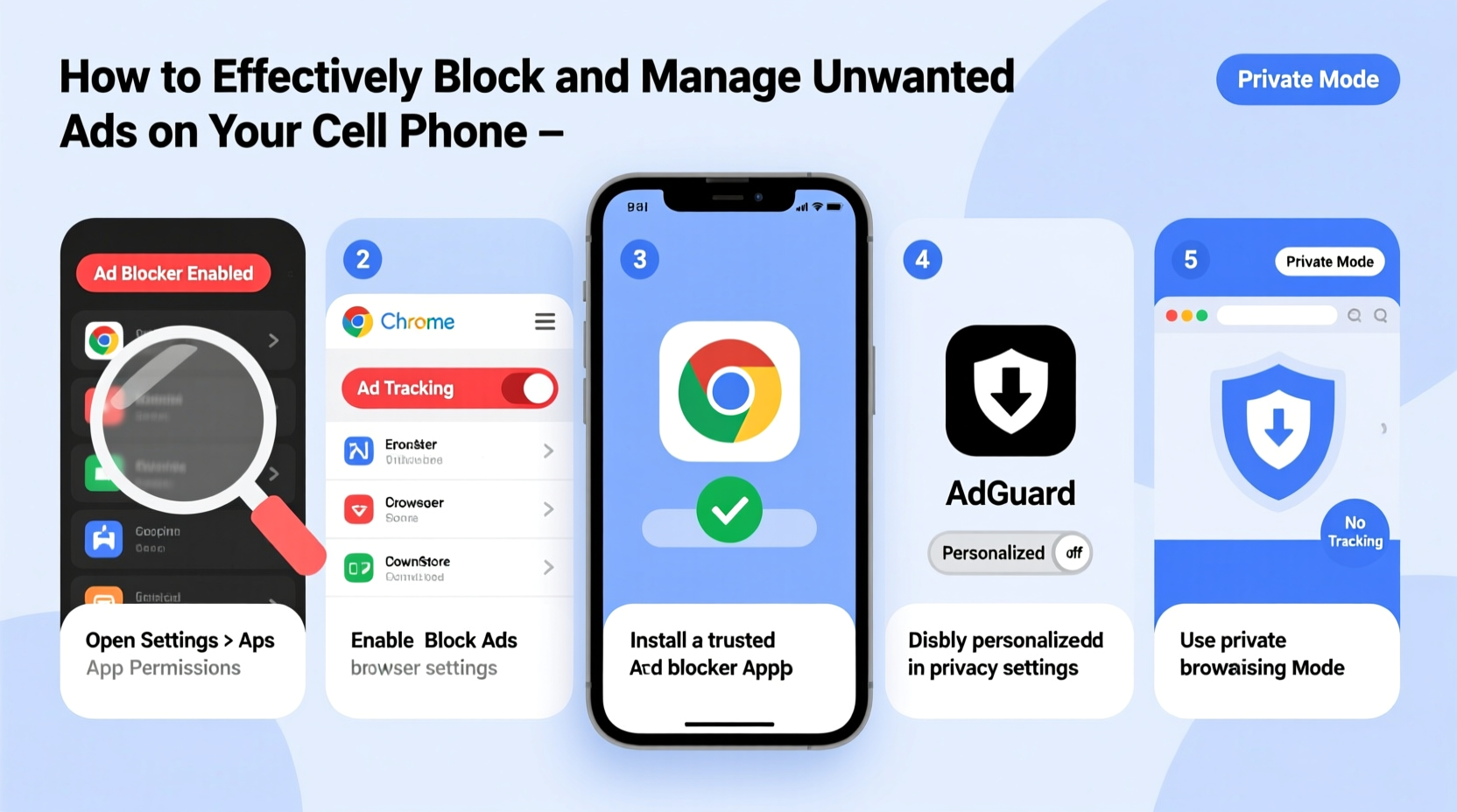 how to effectively block and manage unwanted ads on your cell phone a step by step guide