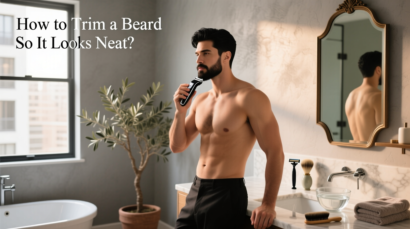 how to trim a beard neatly