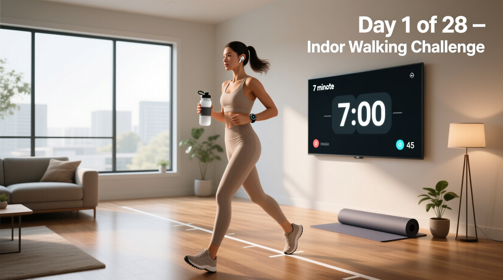 7 minute walking workout 28 day challenge guide