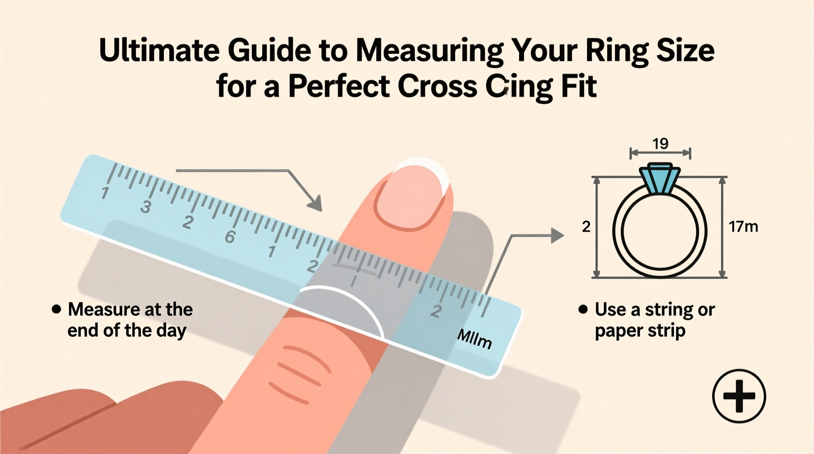 ultimate guide to accurately measuring your ring size for a cross ring that fits perfectly