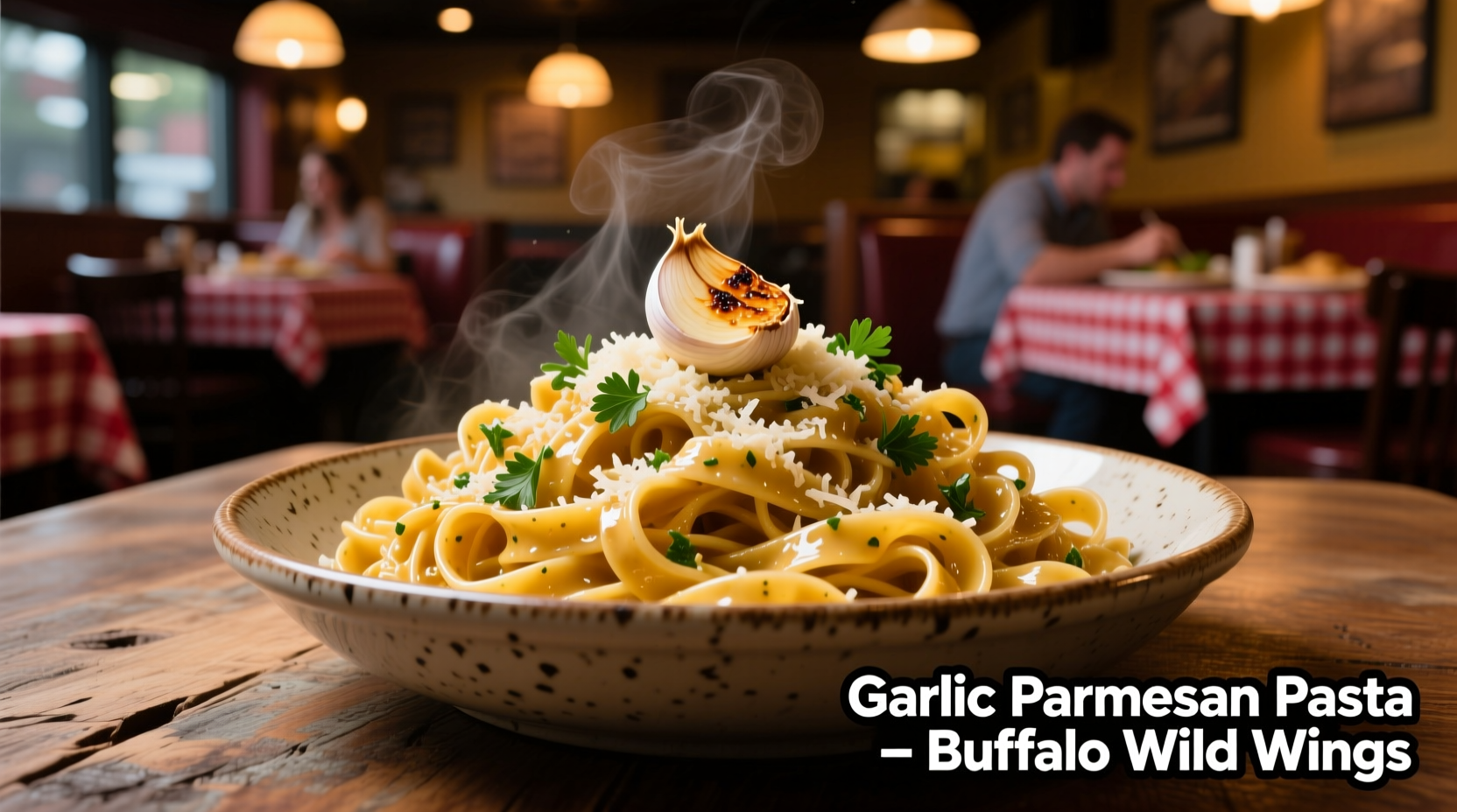 buffalo wild wings garlic parmesan pasta