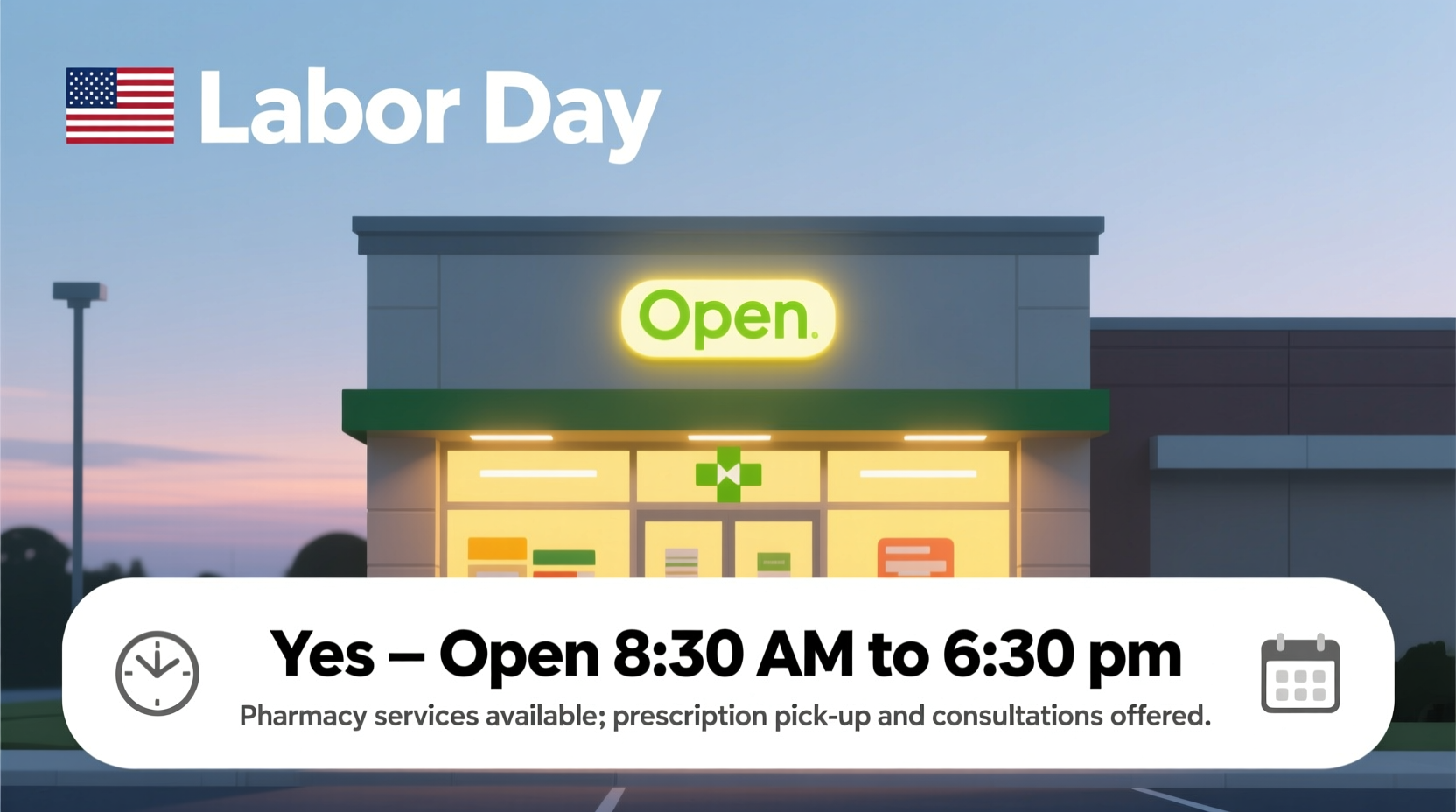 is publix pharmacy open on labor day