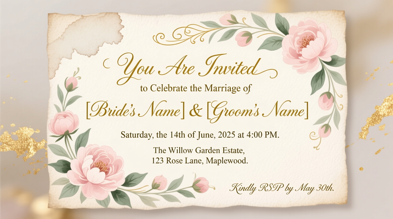 what do wedding invitations say
