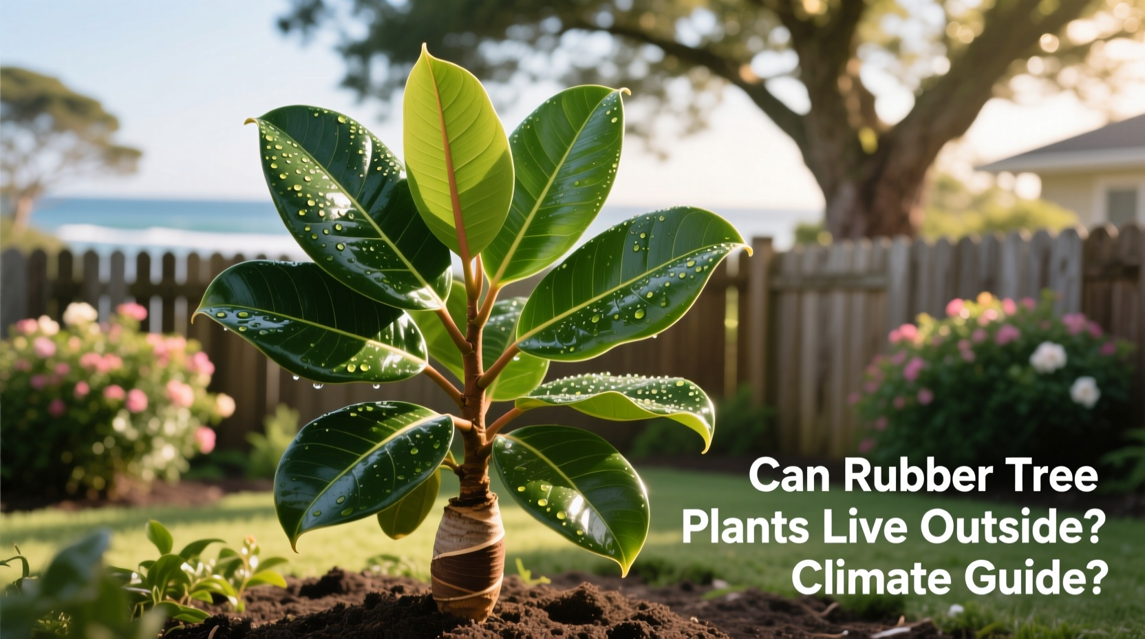 can rubber tree plants live outside